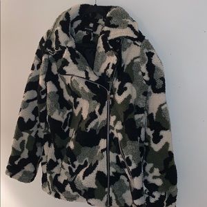 Pretty Little Thing camo coat